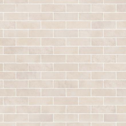 Modern Zellige style oat colored ceramic wall tiles